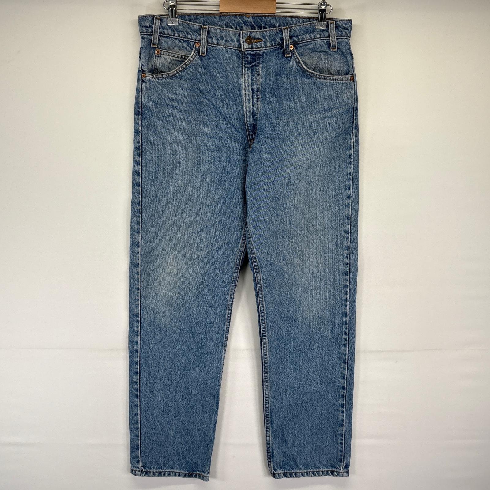 古着 リーバイス Levi's デニムパンツ 505 ストレート ジーンズ ジーパン 長ズボン オレンジタブ w36 L30 ブルー メンズ