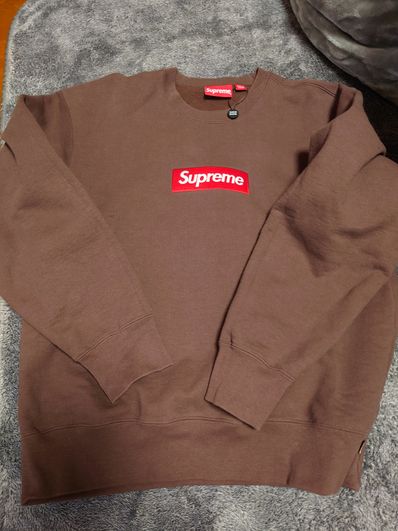 Supreme Box Logo Crewneck "Brown" (22FW)