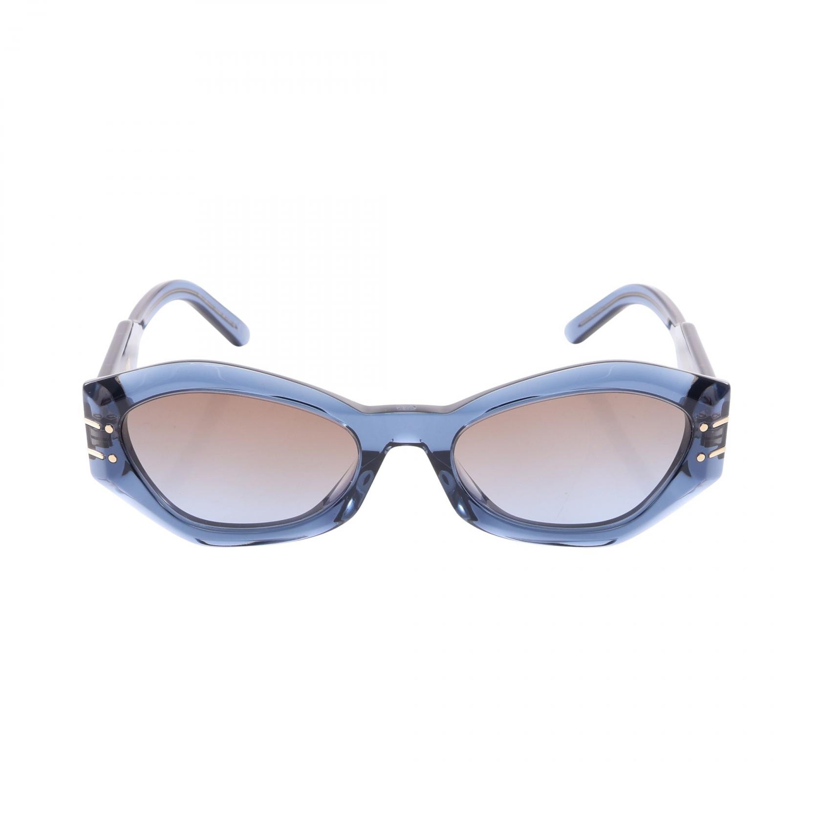 ディオール Dior DiorSignature グラデーションレンズ サングラス 衣料品 プラスチック レディース ブルー系 【中古】