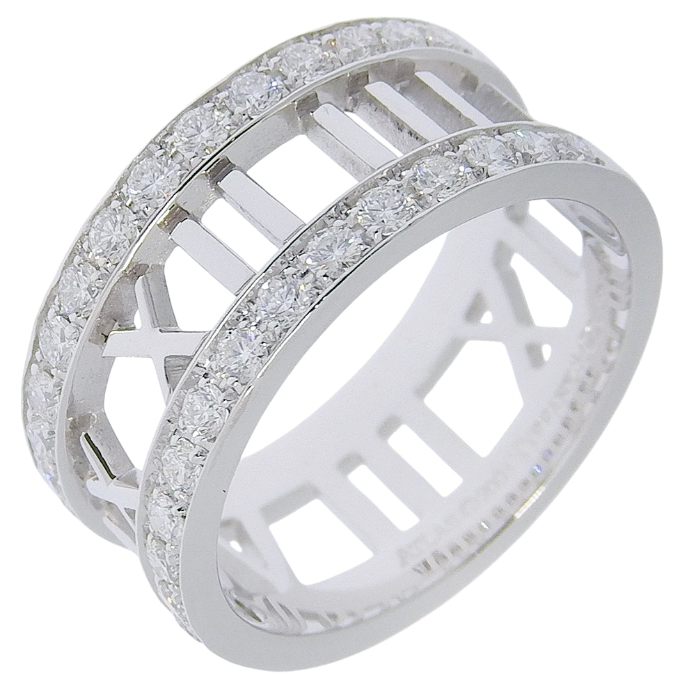 ティファニー オープンアトラス ハーフダイヤ 13 レディースリング・指輪