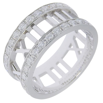 ティファニー オープンアトラス ハーフダイヤ 13 レディースリング・指輪