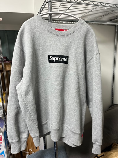 Supreme Box Logo Crewneck "Heather Grey" (22FW)