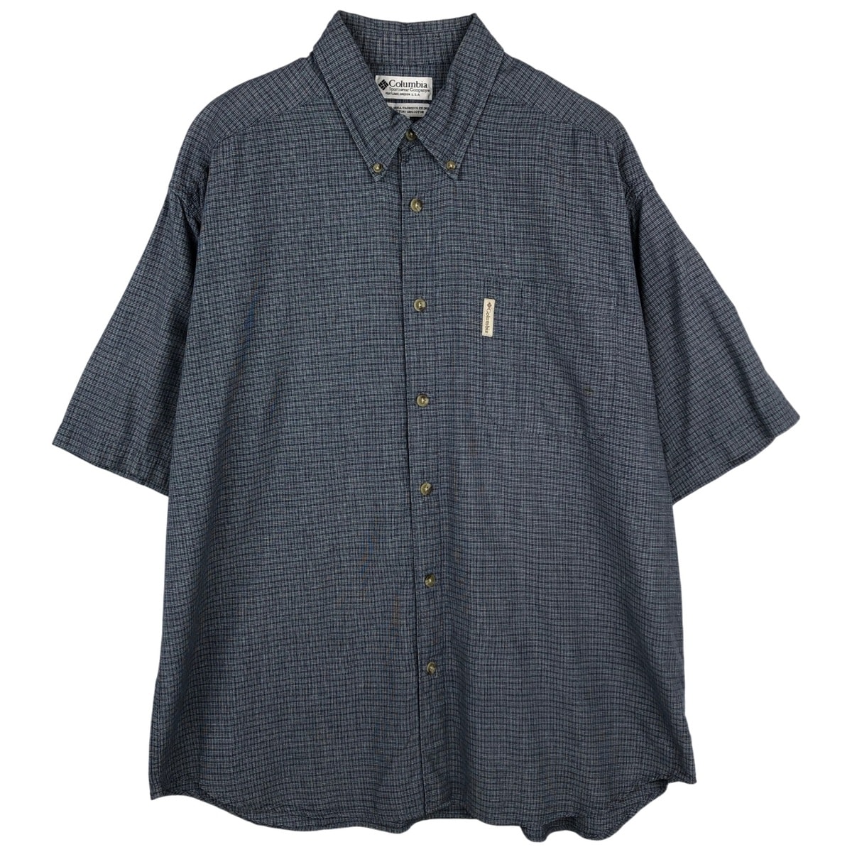 古着 00年代 コロンビア Columbia 長袖 ボタンダウンチェックシャツ メンズXL相当/rab182161