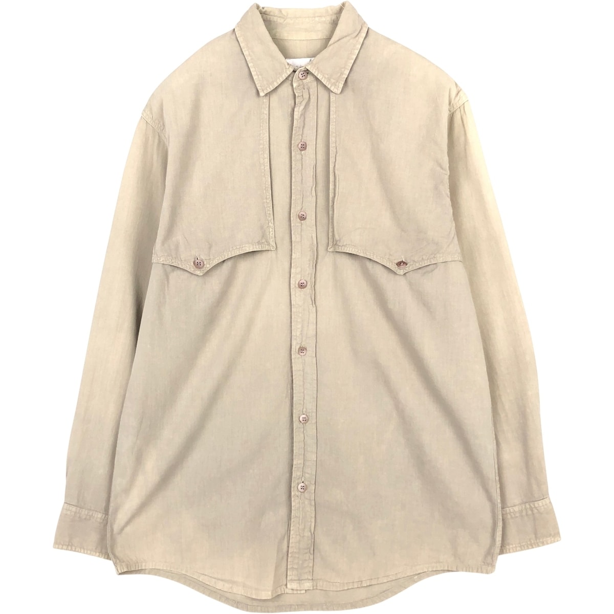 古着 カルバンクライン Calvin klein 長袖 リネンシャツ メンズM相当/eaa676650