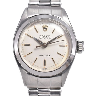 ロレックス ROLEX 6410 ヴィンテージ オイスター デイト プレシジョン Cal.131 シルバー 手巻き レディース 良品 腕時計 I#150451