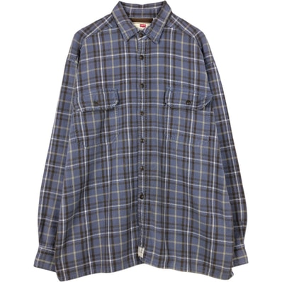 古着 90年代 リーバイス Levi's 60523-4909 長袖 コットンチェックシャツ メンズL相当 ヴィンテージ/eaa667890