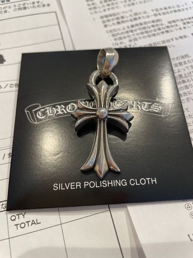 Chrome Hearts CH Cross Pendant Small / Plain Bail "Silver"
