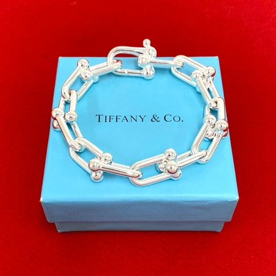 TIFFANY&Co. ティファニー ハードウェア ラージ リンク ブレスレット シルバー925 ブレスレット シルバー
808-8