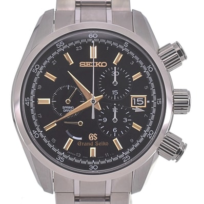 値下 セイコー SEIKO SBGC005 グランドセイコー クロノグラフ デイト パワーリザーブ メンズ 美品 箱・保証書付 □#141980