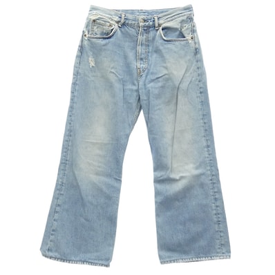 ACNE STUDIOS アクネストゥディオズ 2021M Light Blue Vintage ルーズフィット ボタンフライ ジーンズ デニムパンツ インディゴブルー系 32/32【中古】