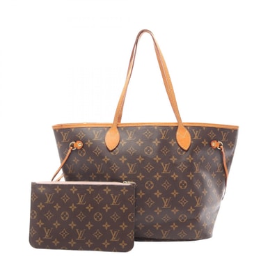 ルイ・ヴィトン LOUIS VUITTON ネヴァーフルMM トートバッグ バッグ PVCコーティングキャンバス レザー モノグラム レディース ブラウン系 M50366 【中古】