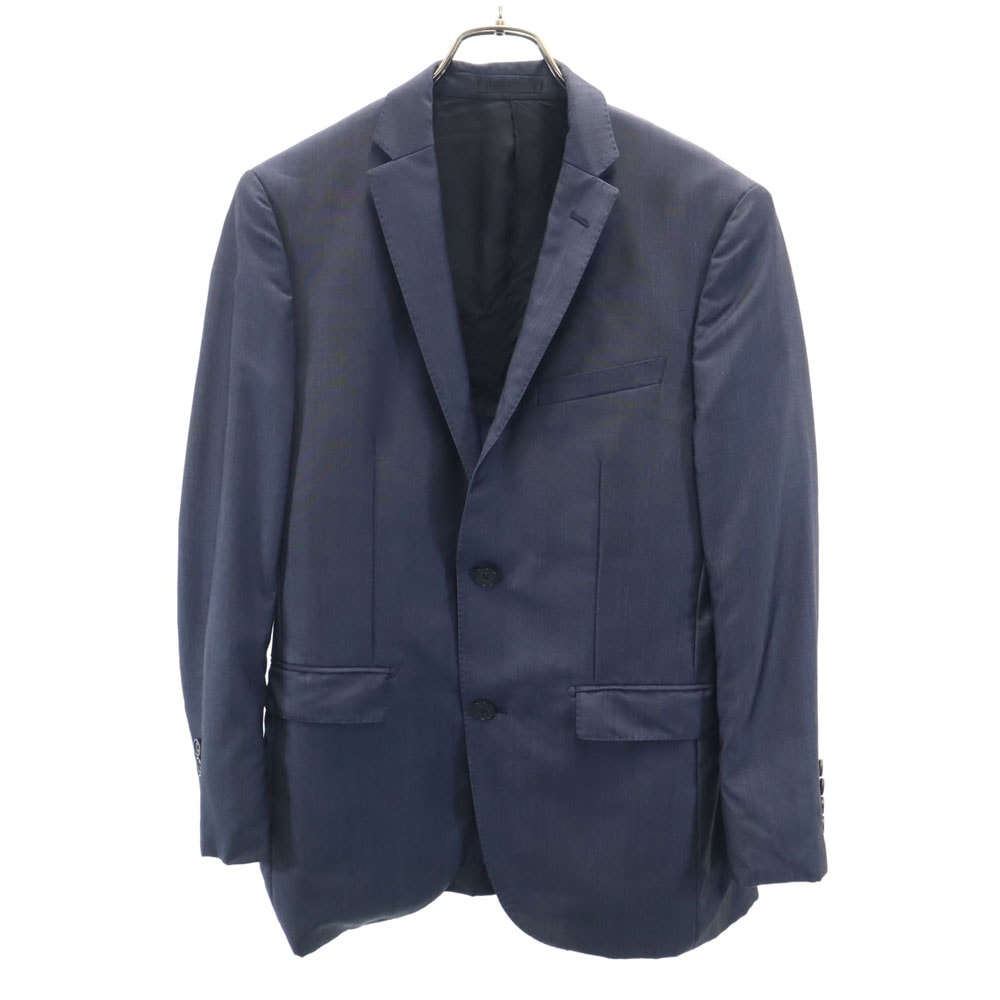 BURBERRY BLACK LABEL バーバリーブラックレーベル 日本製 ウールブレンド テーラードジャケット 36R ネイビー 三陽商会