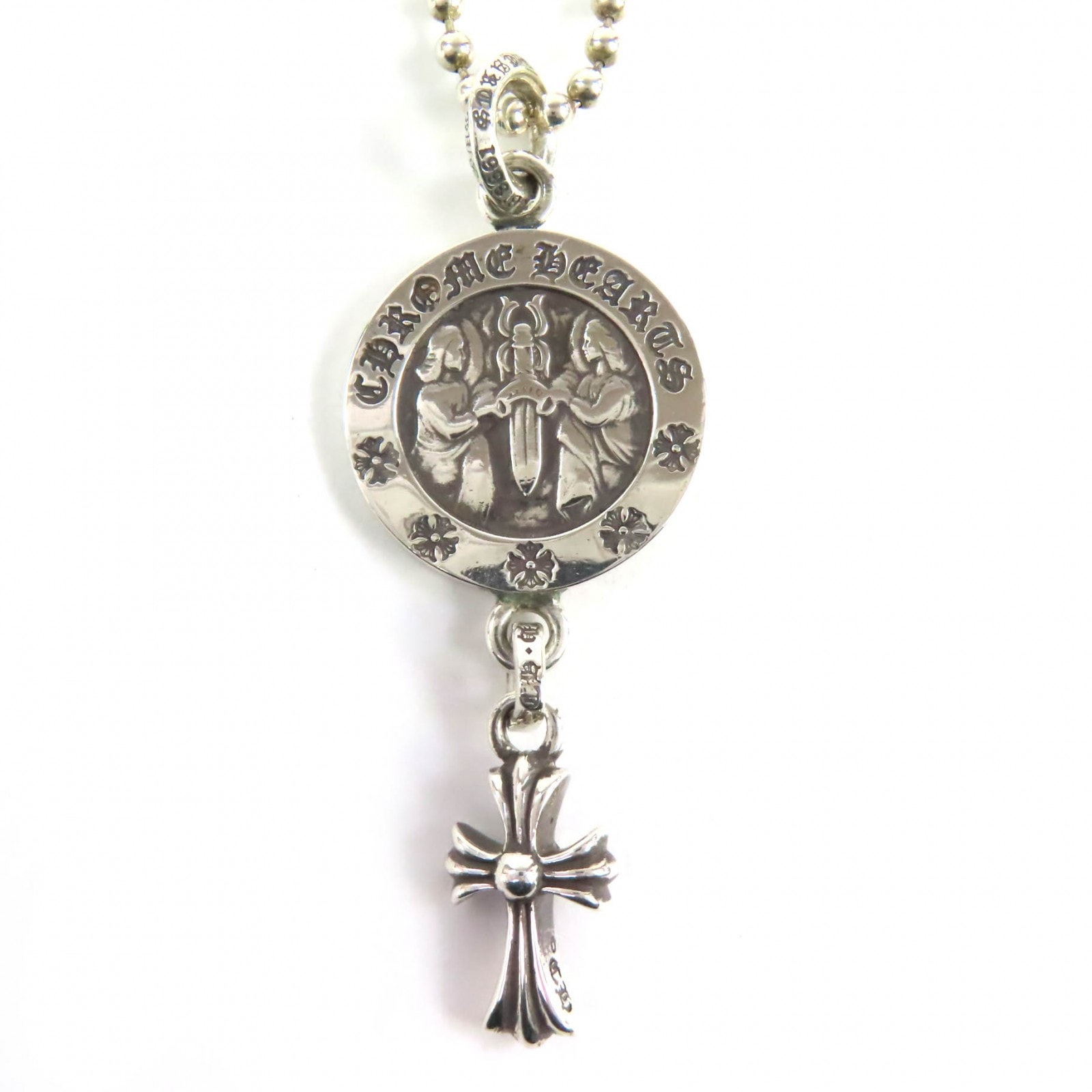 Chrome Hearts Baby Fat Angel Medal Charm Fuck You "Silver"