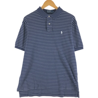 古着 ラルフローレン Ralph Lauren POLO by Ralph Lauren 半袖 ボーダー ポロシャツ メンズL相当/eaa557471