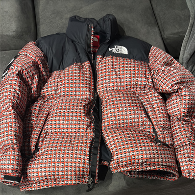 Supreme x The North Face Studded Nuptse Jacket "Red"