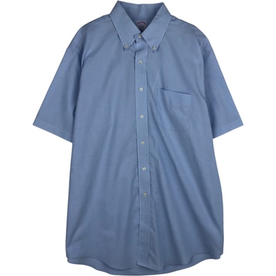 古着 ブルックスブラザーズ Brooks Brothers Est.1818 Classic 半袖 ボタンダウンシャツ メンズXL相当/eaa644904