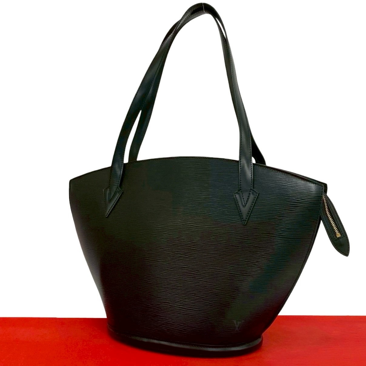 LOUIS VUITTON ルイヴィトン サンジャック ショッピング エピ レザー トートバッグ ブラック
 18142