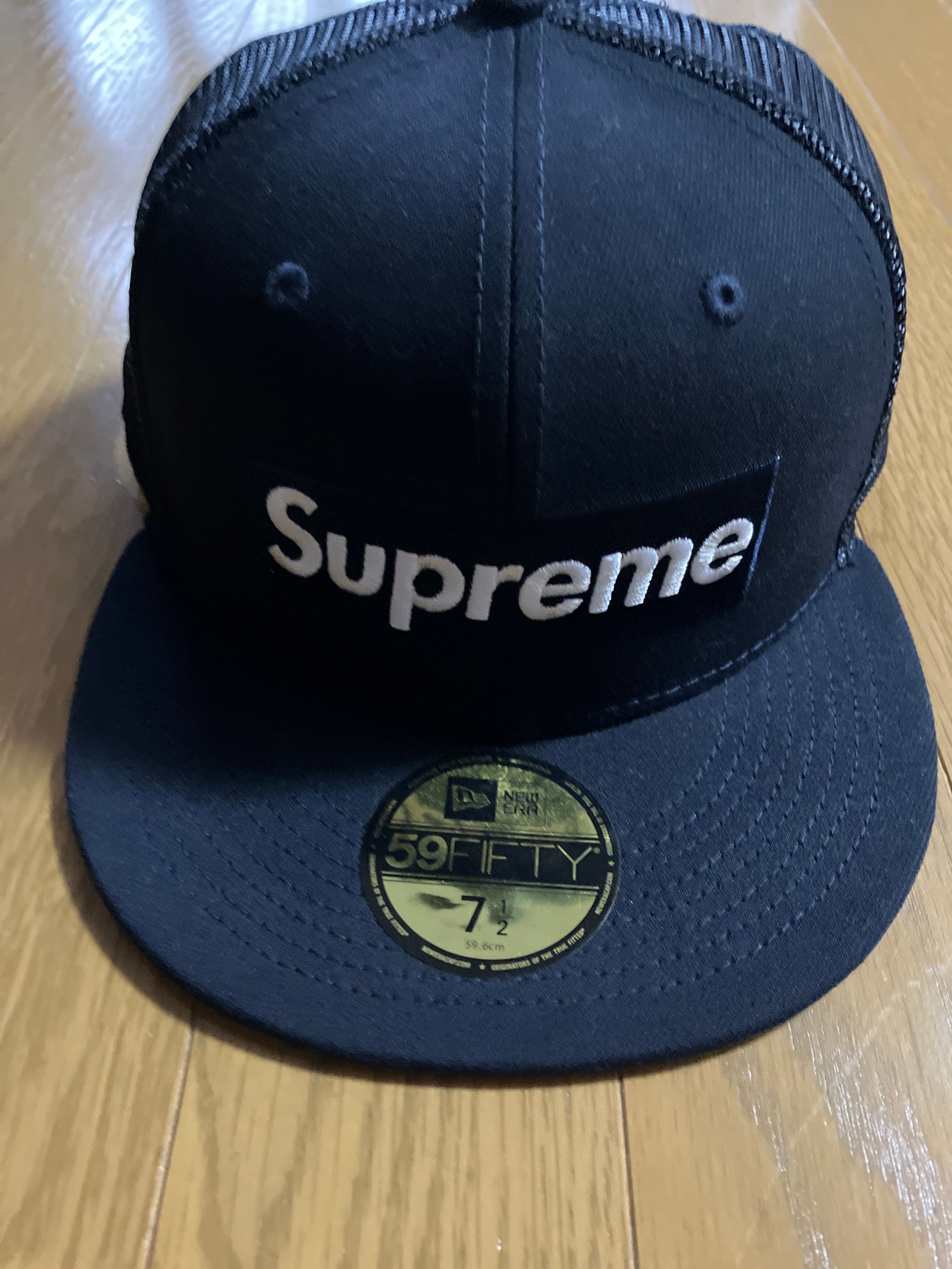 Supreme Box Logo Mesh Back New Era "Black" (22SS)