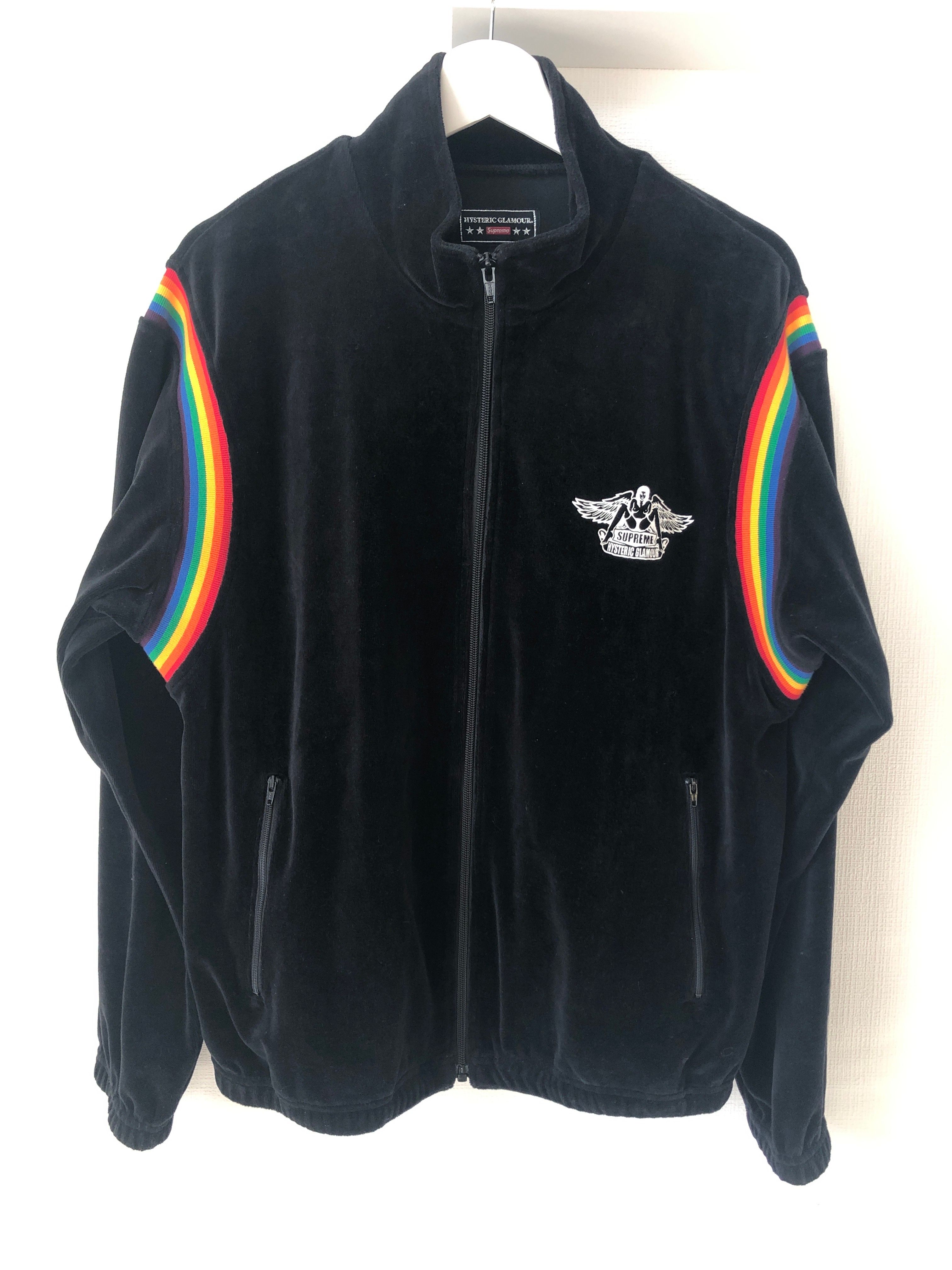 Supreme x HYSTERIC GLAMOUR Velour Track Jacket "Black"