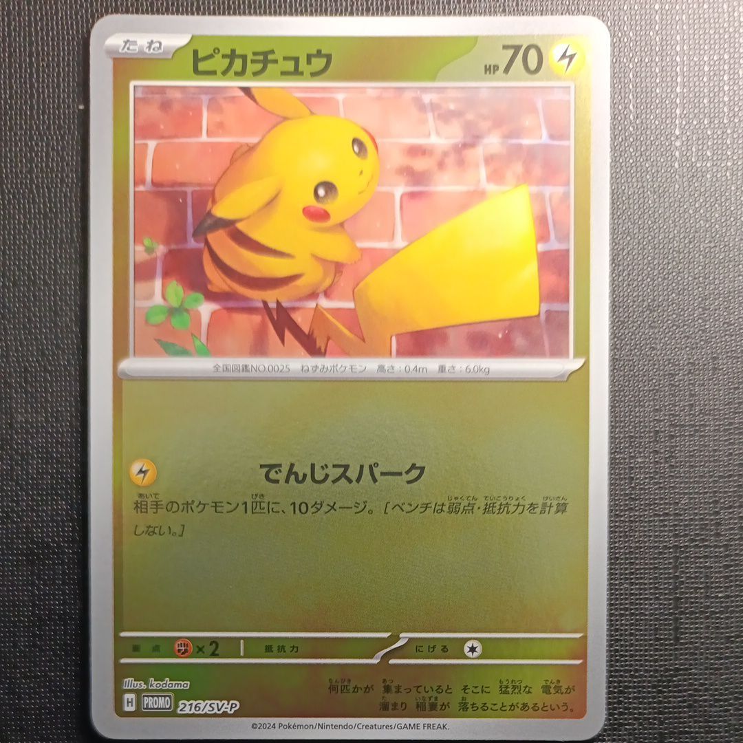 ピカチュウ P [SV-P 216](プロモカードパック「ポケカの夏がキタ!プロモカードGetキャンペーン!」)