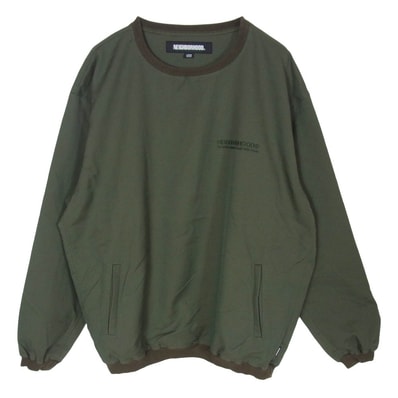 NEIGHBORHOOD ネイバーフッド 22AW 222TSNH-SHM07 PULLOVER SH LS.EC プルオーバー シャツ ロングスリーブ トレーナー グリーン系 L【中古】