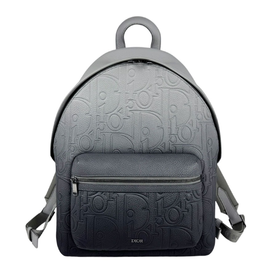 クリスチャンディオール Christian Dior リュック Rider ライダー レザー ブラック メンズ【中古】 z11295