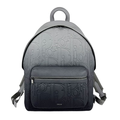 クリスチャンディオール Christian Dior リュック Rider ライダー レザー ブラック メンズ【中古】 z11295