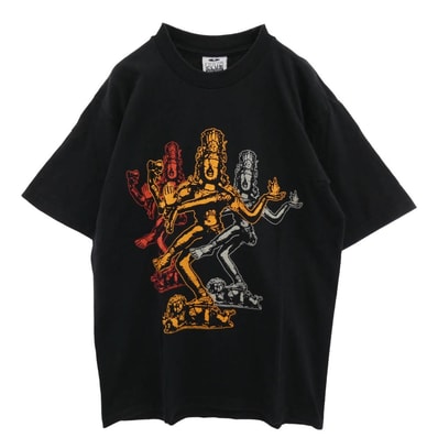 TENDERLOIN テンダーロイン Tシャツ PRO CLUB プロクラブ TEE SV S/S プリント 半袖 Tシャツ ブラック系 M【中古】