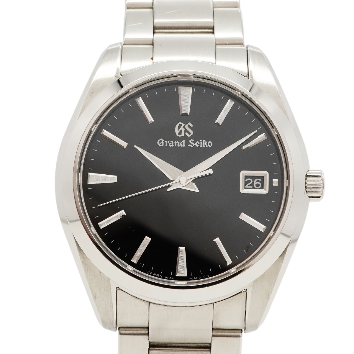 【6wea0083】セイコー グランドセイコー SBGV223/9F82-0AF0 黒文字盤【中古】腕時計 メンズ