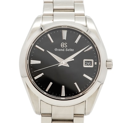 【6wea0083】セイコー グランドセイコー SBGV223/9F82-0AF0 黒文字盤【中古】腕時計 メンズ