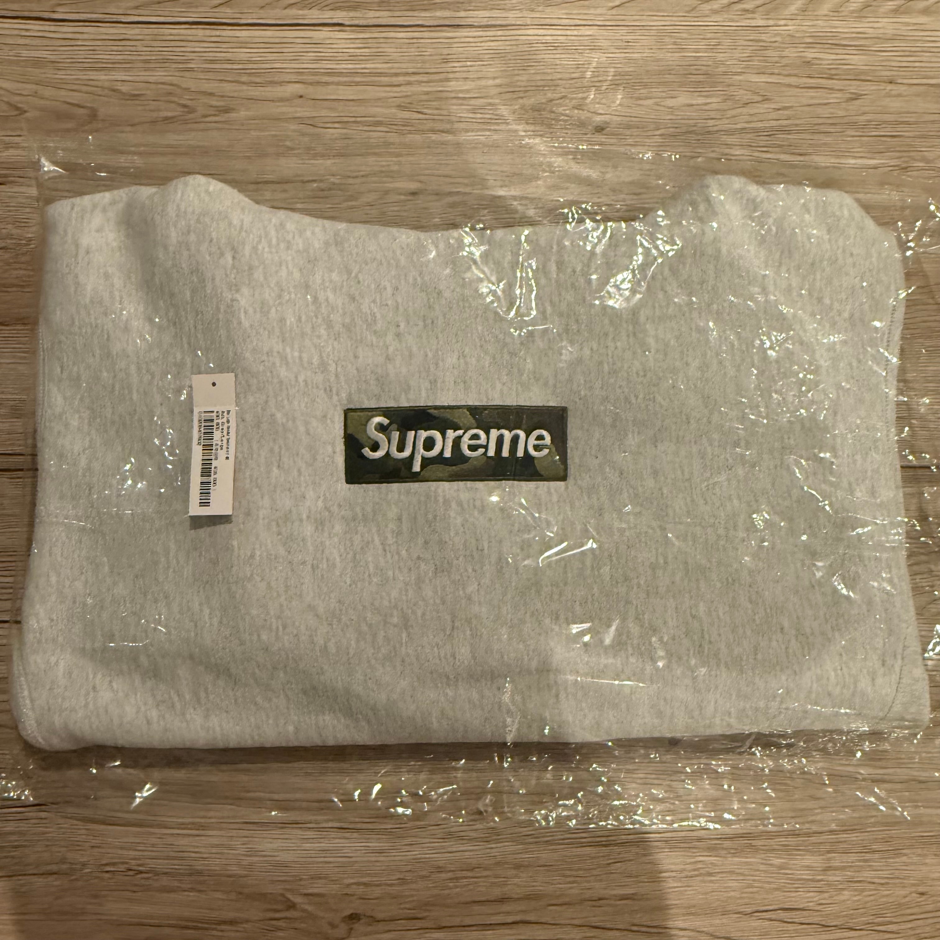 Supreme Box Logo Hooded Sweatshirt "Ash Grey" (23FW)