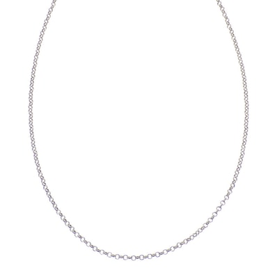 Chrome Hearts Roll Chain Necklace "Silver"