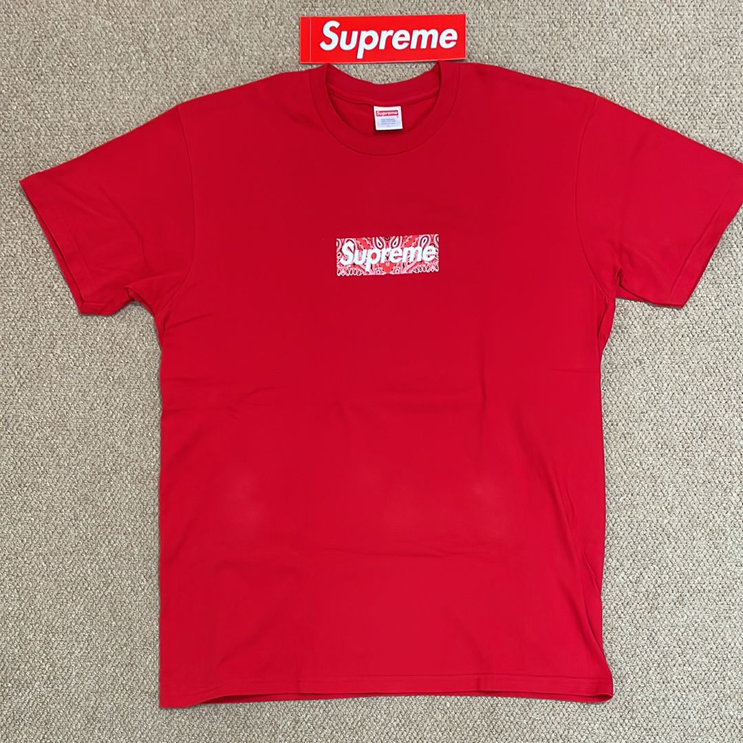Supreme Bandana Box Logo Tee "Red"