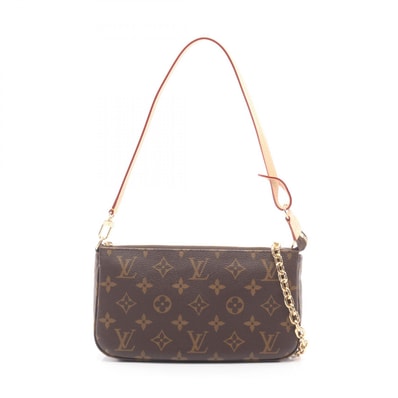 ルイ・ヴィトン LOUIS VUITTON ポシェット アクセソワール 2WAY ハンドバッグ バッグ PVCコーティングキャンバス レザー モノグラム レディース ブラウン系 M82766 【中古】