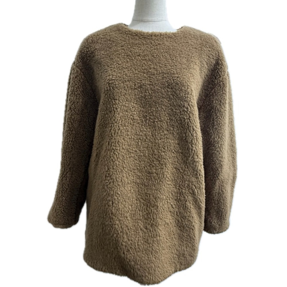クラネ CLANE バルギーライン ボアトップス 15122-4152 23AW アパレル 長袖 トップスその他 アクリル ブラウン 美品