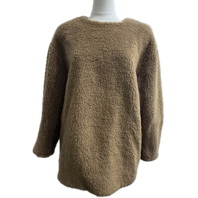 クラネ CLANE バルギーライン ボアトップス 15122-4152 23AW アパレル 長袖 トップスその他 アクリル ブラウン 美品