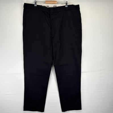 古着 ディッキーズ Dickies ワークパンツ 874 ワンポイントロゴ 長ズボン チノパン 大きいサイズ ブラック メンズ