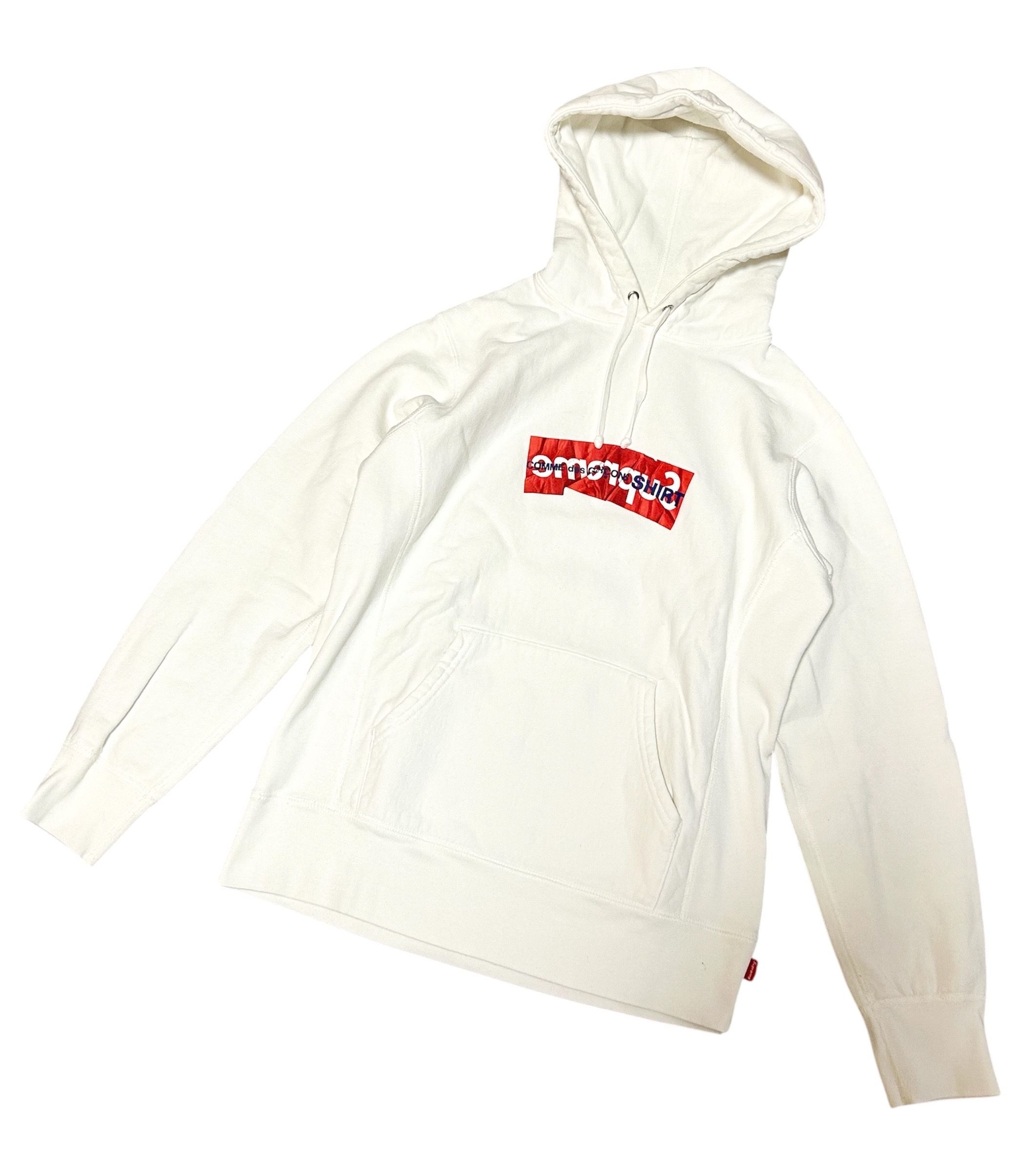 Supreme Comme Des Garcons SHIRT Box Logo Hooded Sweatshirt "White"