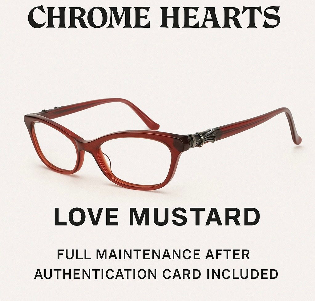 CHROME HEARTS LOVE MUSTARD レッド 正規品証明付