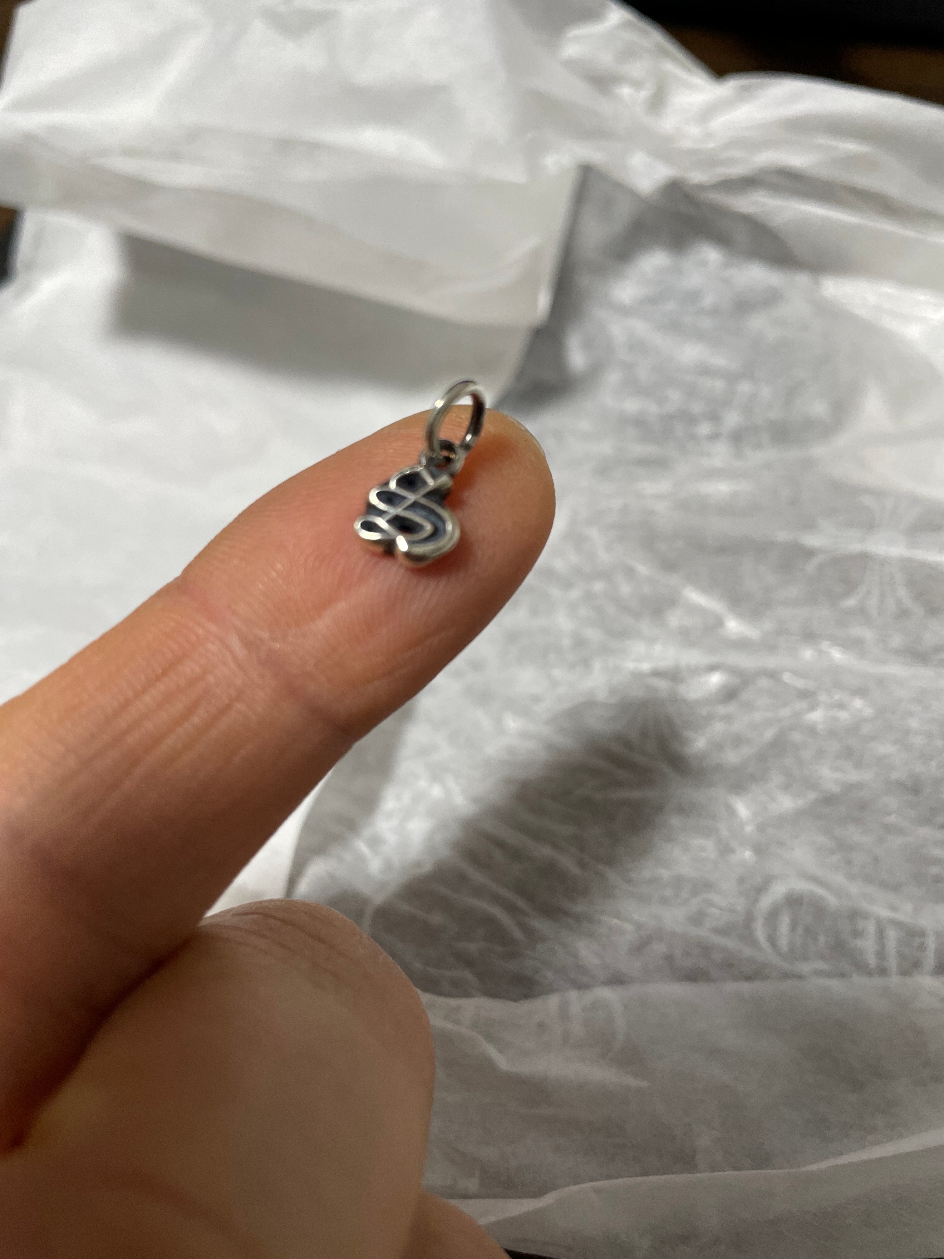 Chrome Hearts Alphabet Stack Charm S Initial Charm "Silver"