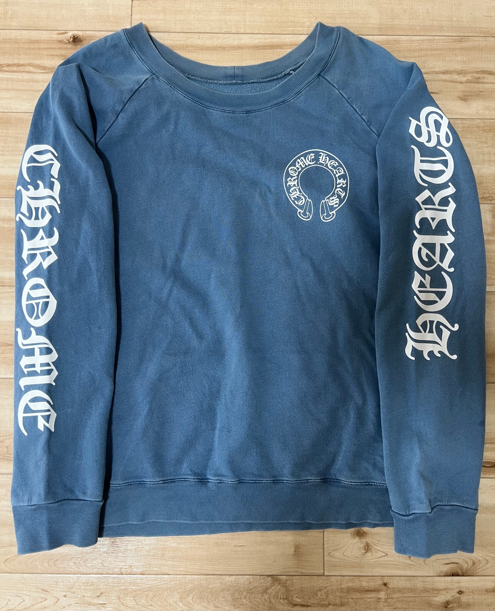 CHROME HEARTS ブルーロングスリーブ TシャツM