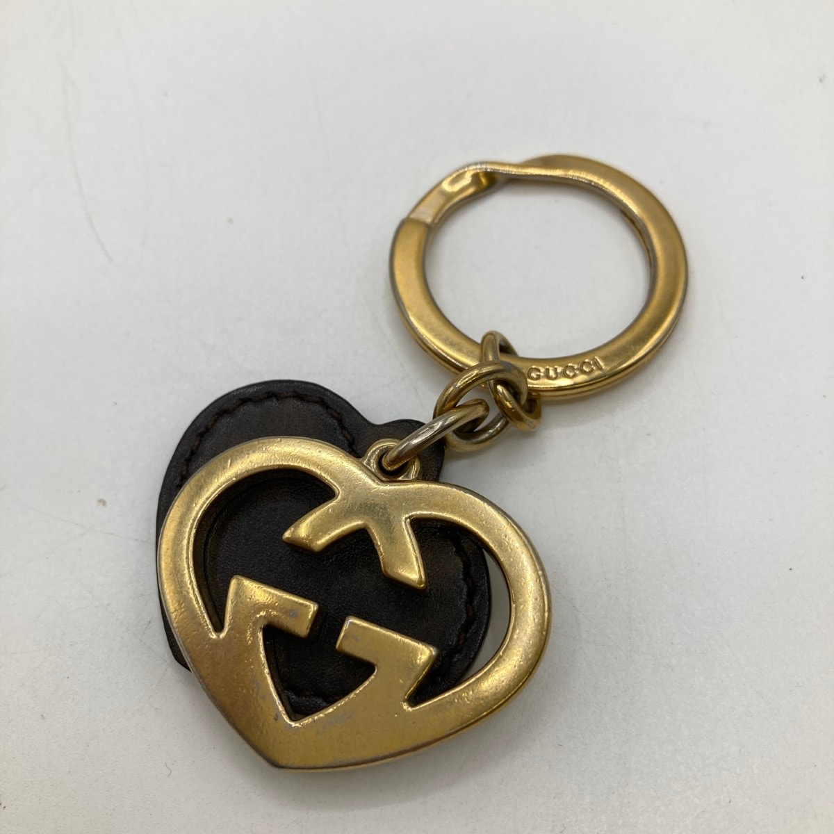GUCCI グッチ ハート モチーフ インターロッキング キーホルダー キーチャーム