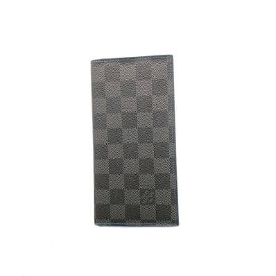 【6ic3495】ルイヴィトン 長財布 ダミエ・グラフィット ポルトフォイユアレクサンドルNM N64030 ブラック【中古】メンズ