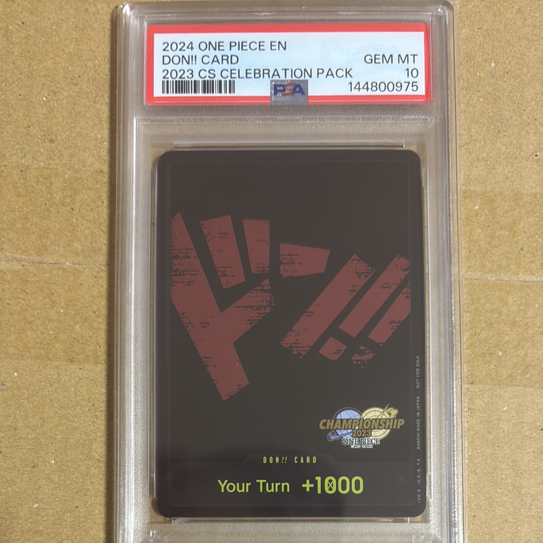 PSA10】ドン!!カード 【英語版】(プロモーションカード「チャンピオン