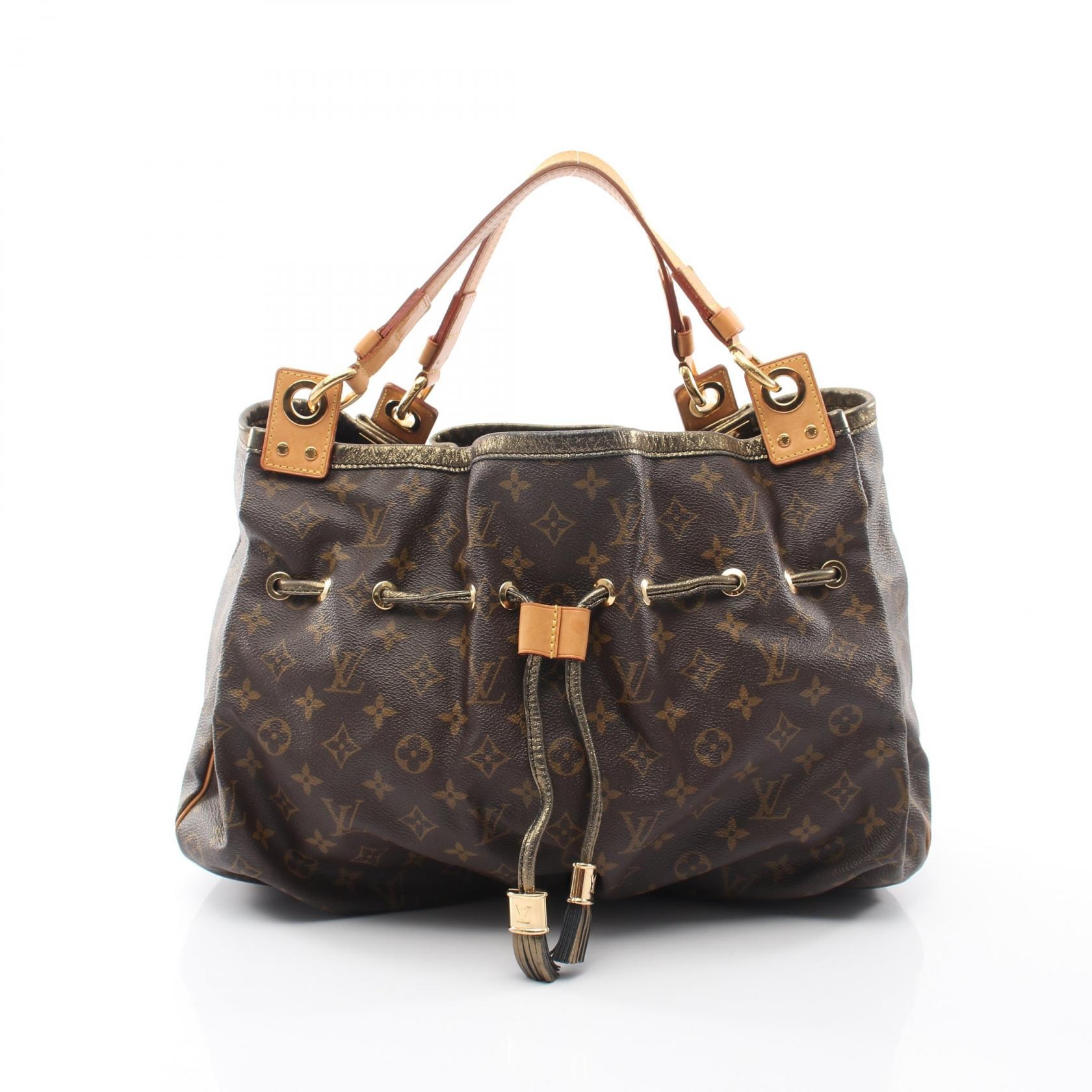 ルイ・ヴィトン LOUIS VUITTON イレーヌ トートバッグ バッグ PVCコーティングキャンバス レザー モノグラム レディース ブラウン系 M47927 【中古】