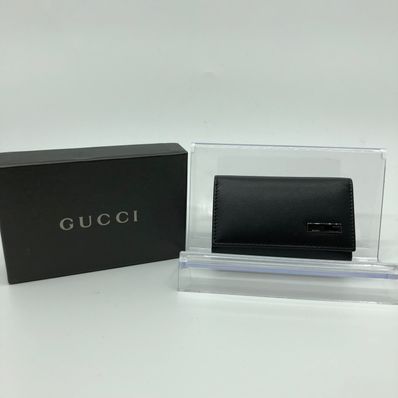 GUCCI Leather Key Case "Black"