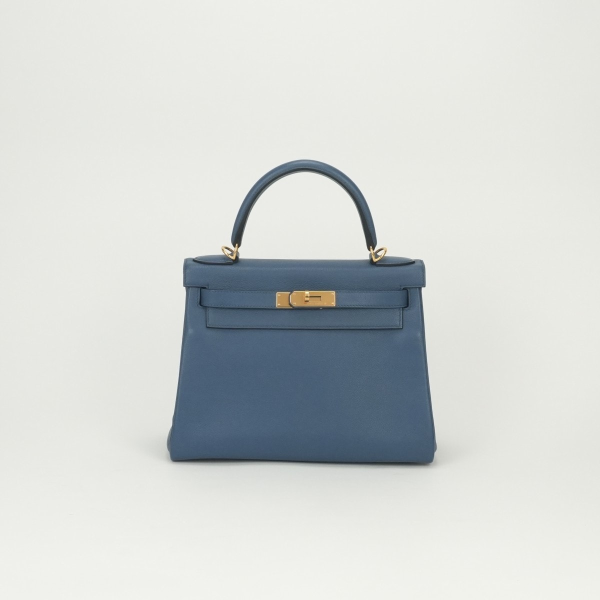 エルメス HERMES ケリー28 ケリー 28 バッグ トートバッグ ショルダーバッグ エバーカラー アズール Azur ブルー Blue 青 ゴールド金具 ハンドバッグ 2Way V字金具 新型金具 新金具