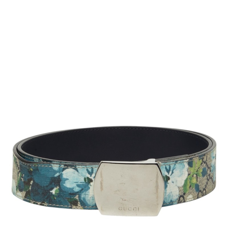 グッチ GGブルームス ベルト サイズ91・36 546375 ベージュ マルチカラー PVC レザー レディース GUCCI 中古