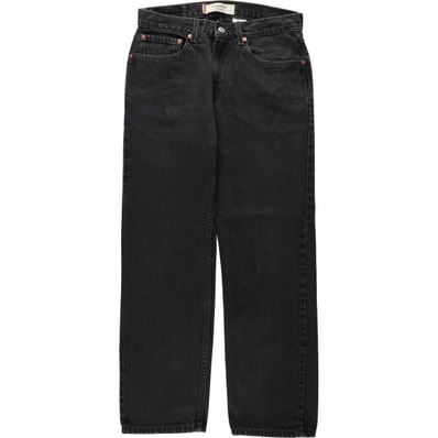古着 00年代 リーバイス Levi's 505 REGULAR FIT ブラックデニム テーパードデニムパンツ メンズw30相当/eaa634207
