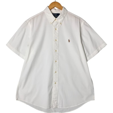 古着 ラルフローレン Ralph Lauren POLO by RALPH LAUREN CUSTOM FIT 半袖 ボタンダウンシャツ メンズL相当/eaa557763